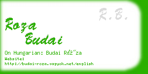 roza budai business card